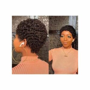 Jerry Natural Short Curly Wig