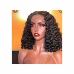 Lace-front Short Kinky Curly Hair Wig