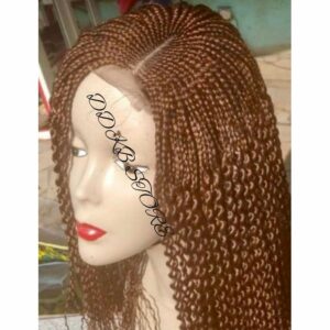 Wig With Closure Made of Ghanaian Watermelon Weaving