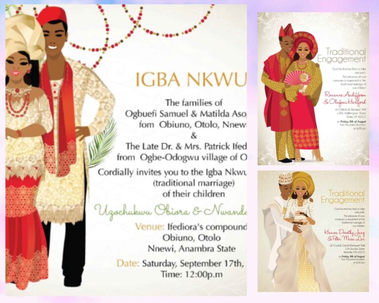 Nigerian Wedding Invitation Cards by FlawsCouture [Hire Us]